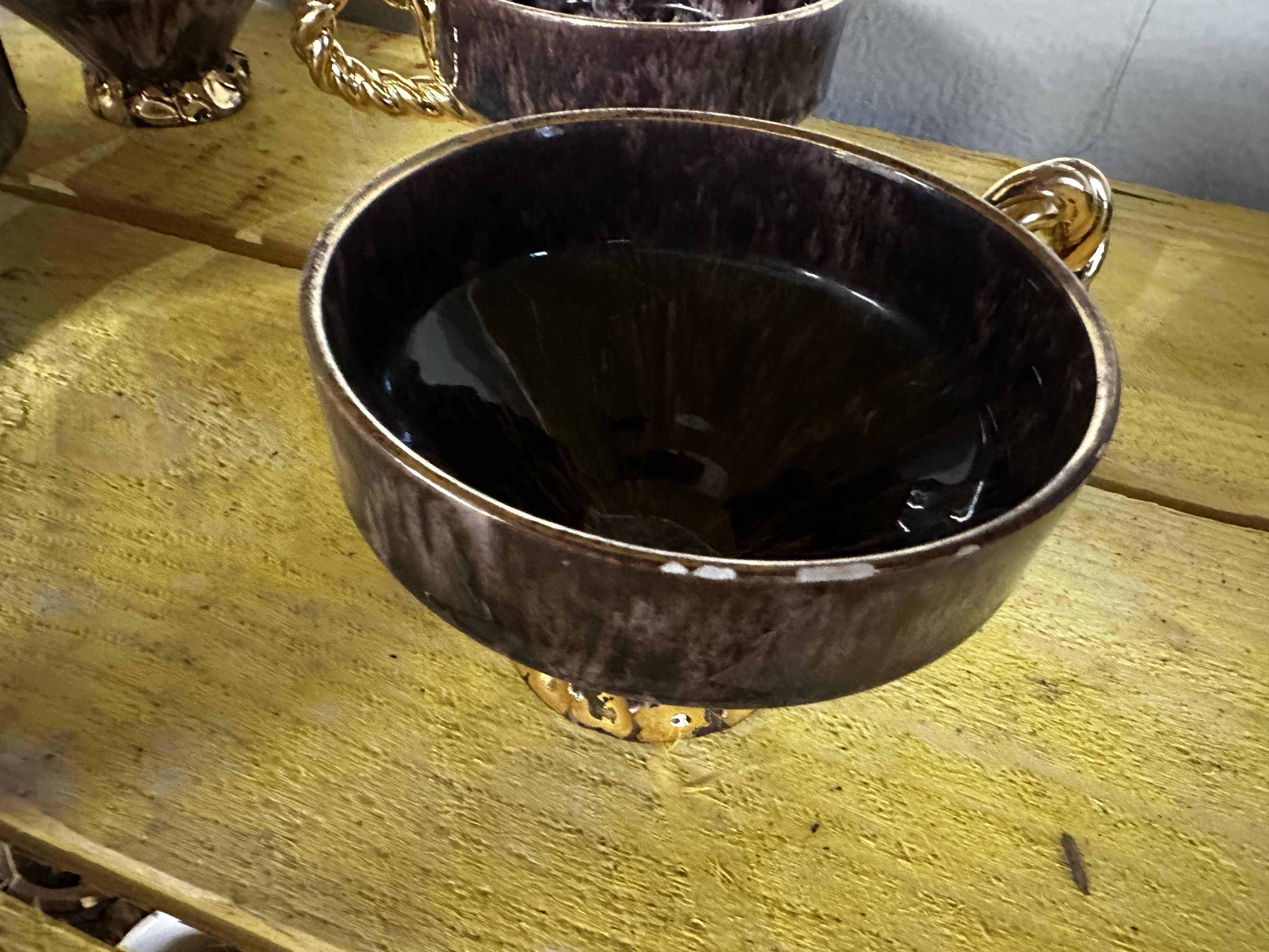 6 Maius-Giuge Vallauris ceramic teacups