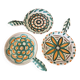 Set of 3 vintage Vallauris ramekins