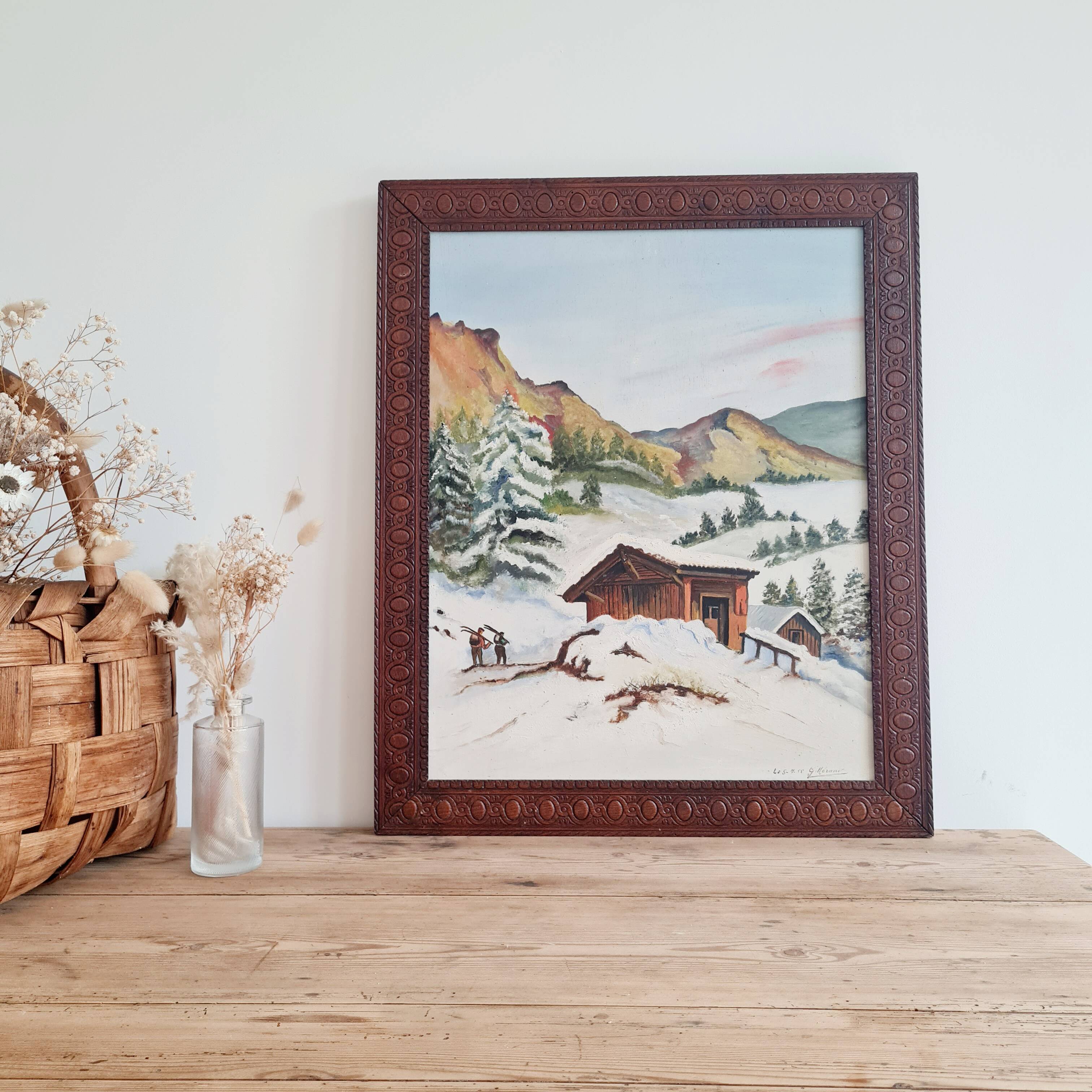 Old painting from the 50s - old painting