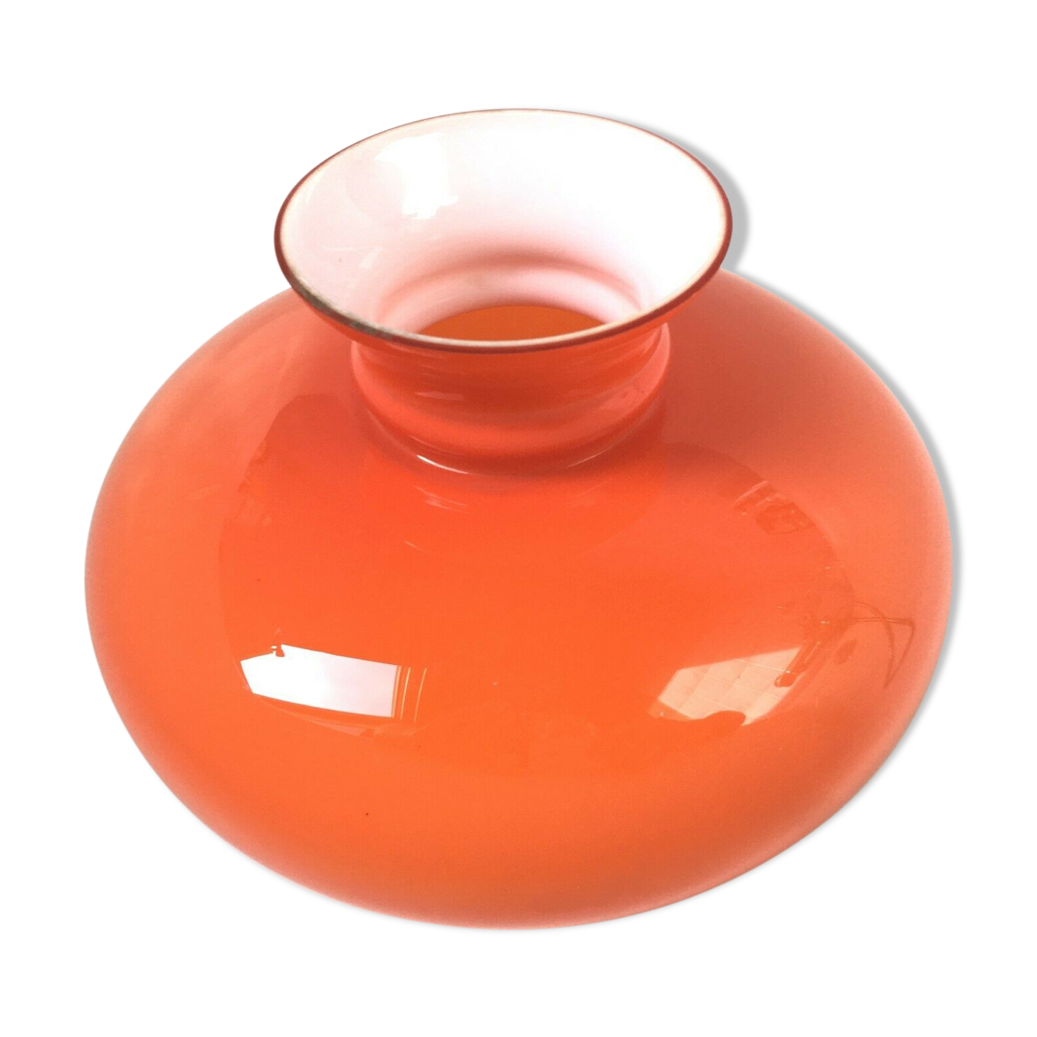 Vintage orange glass day blinds