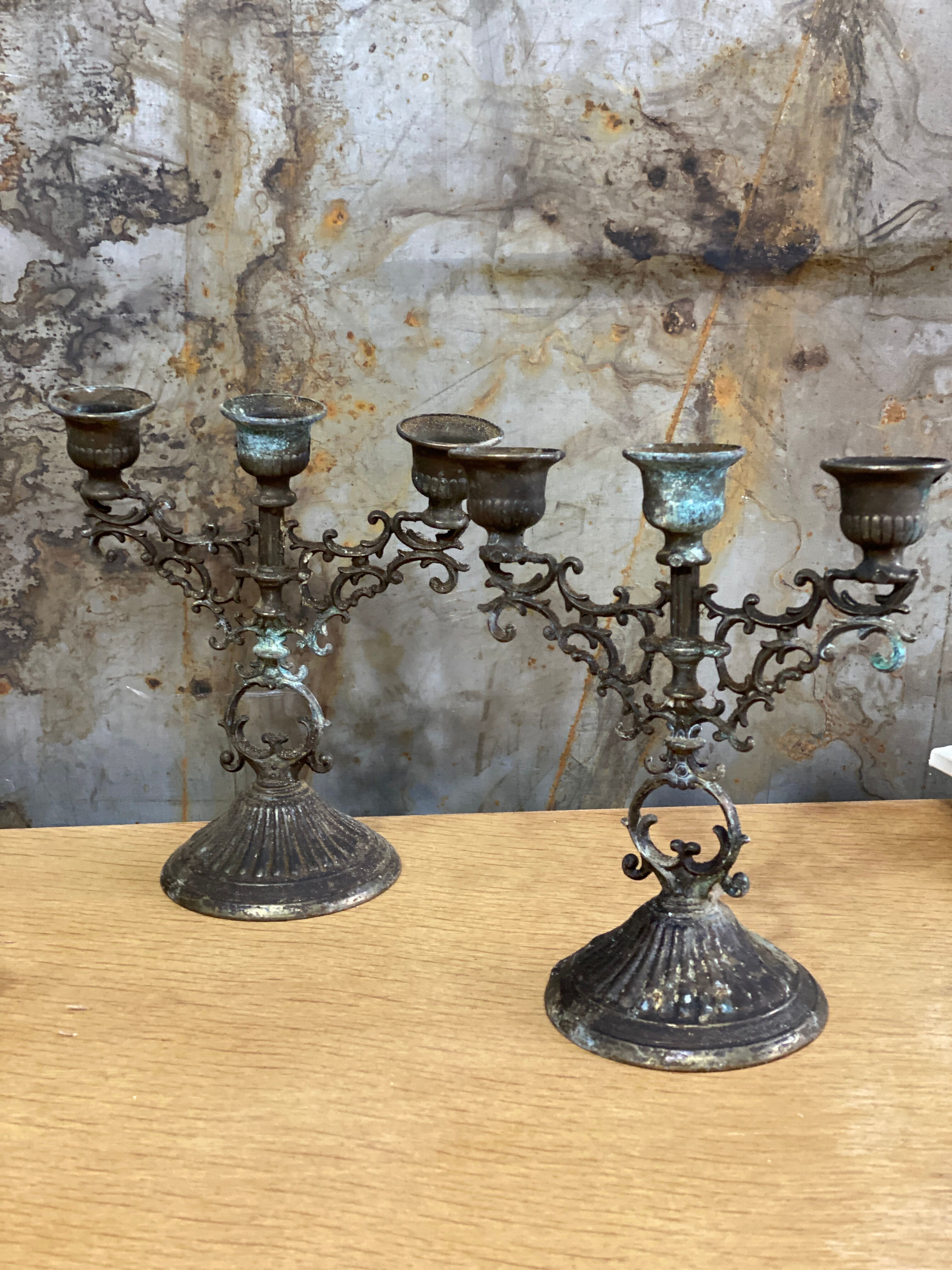 Candelabra pair