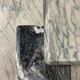 Series of three nesting tables in green marble, 1970