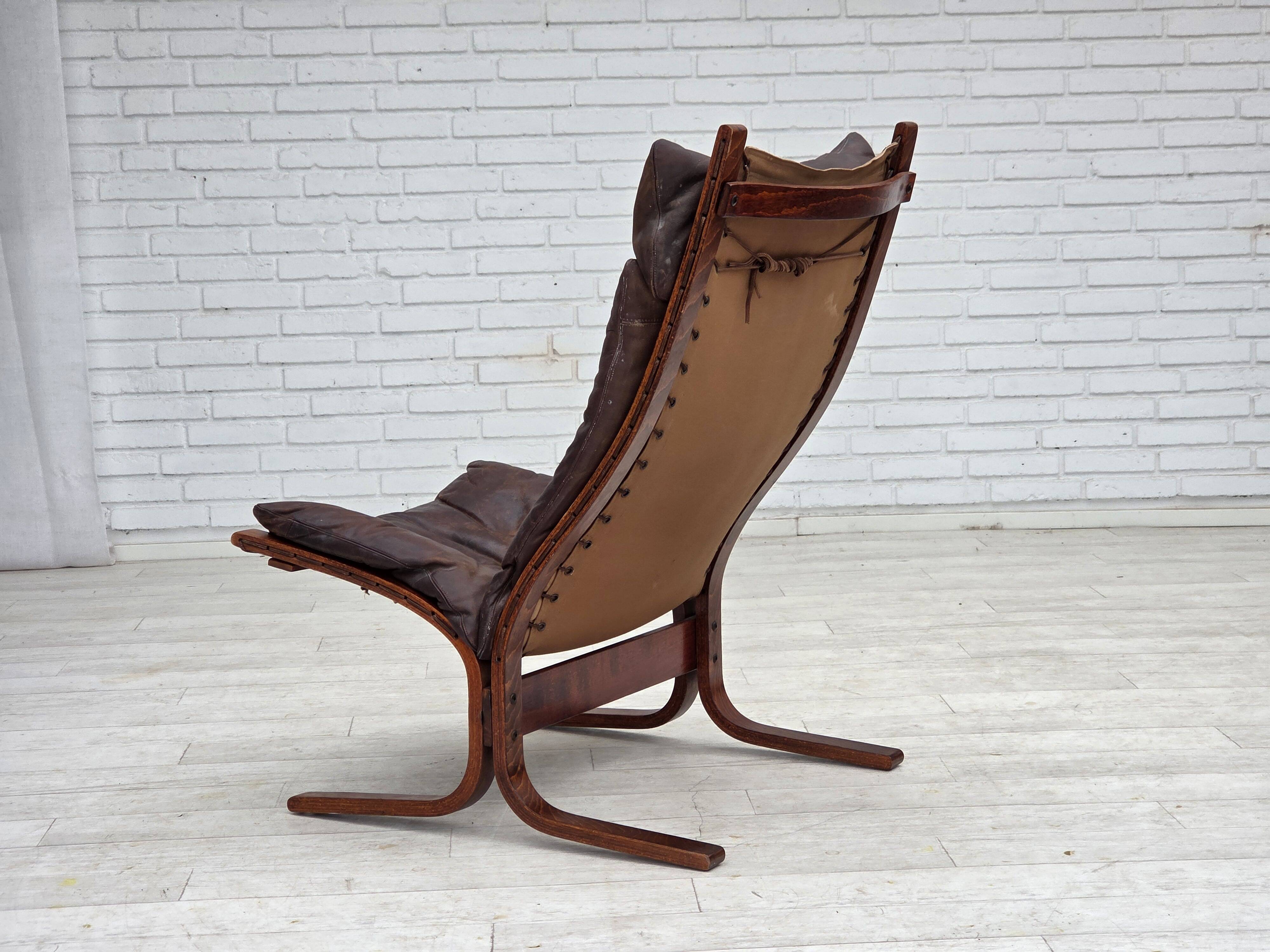 1970s, Norwegian design by Sigurd Ressel. Armchair model "Falcon".