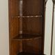 Classic English corner display cabinet in Georgian style from the 1920s