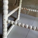 Old wooden sofa-bedside tip turned