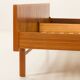 Danish mid century teak queen size bed with nightstands, 1960s