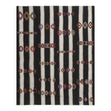 Tapis Kilim turc vintage tissé main