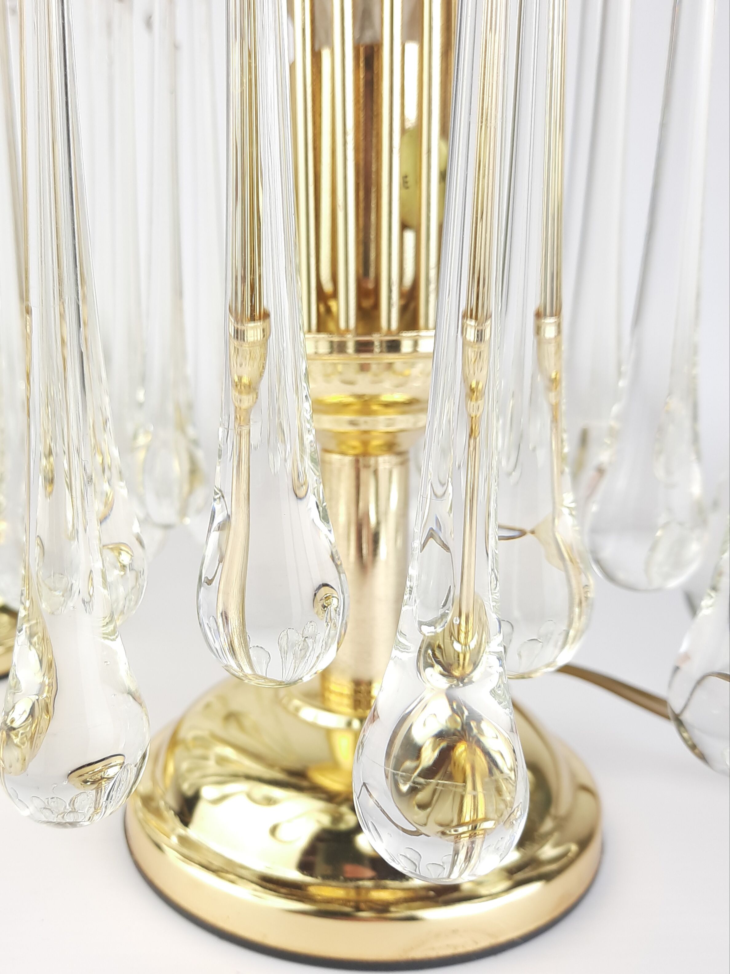 Murano glass waterfall drop lamp