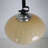 Mid-century glass pendant, 1970's
