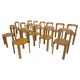 20 Bruno Rey Dining Chairs, 1970s