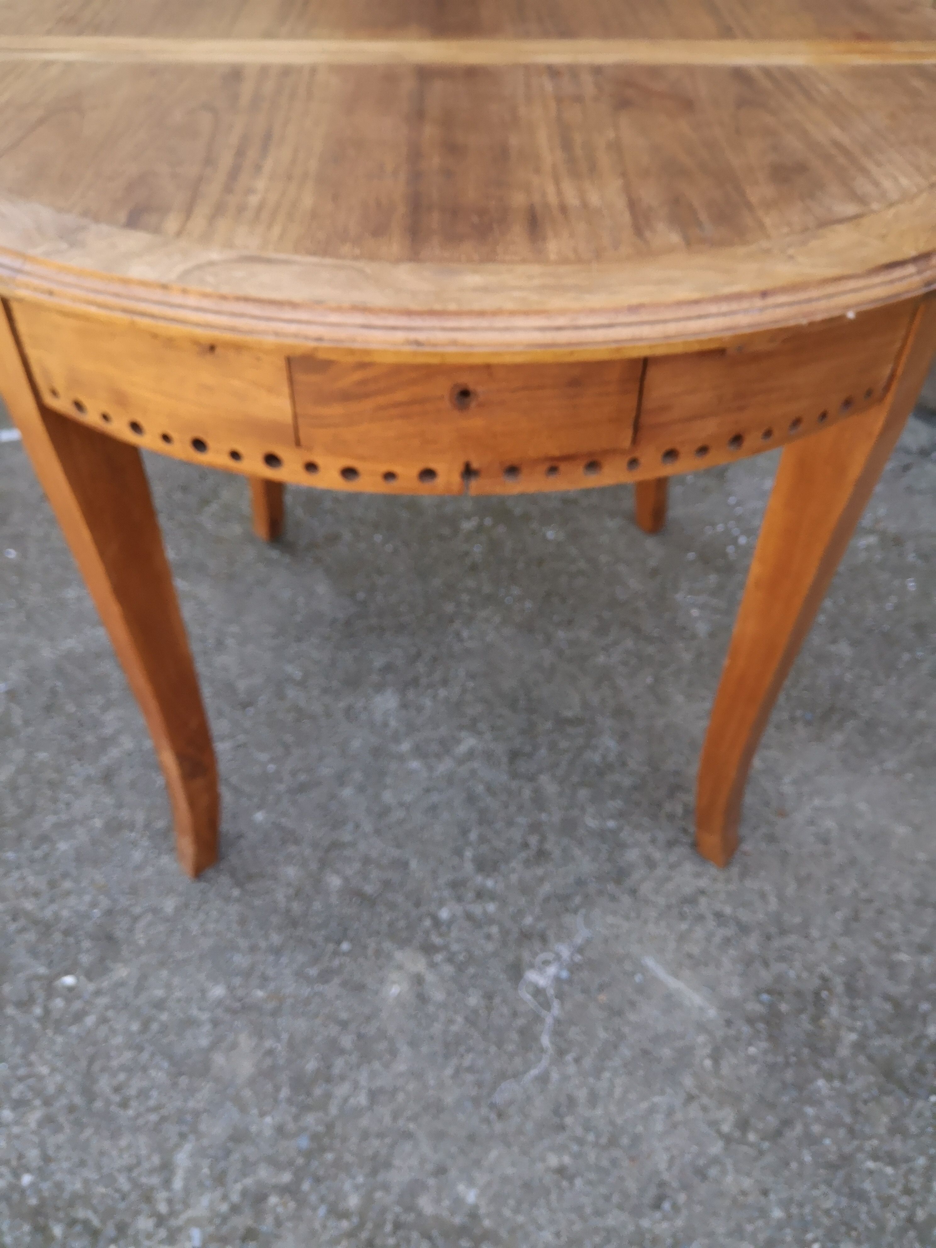 Teak dining table