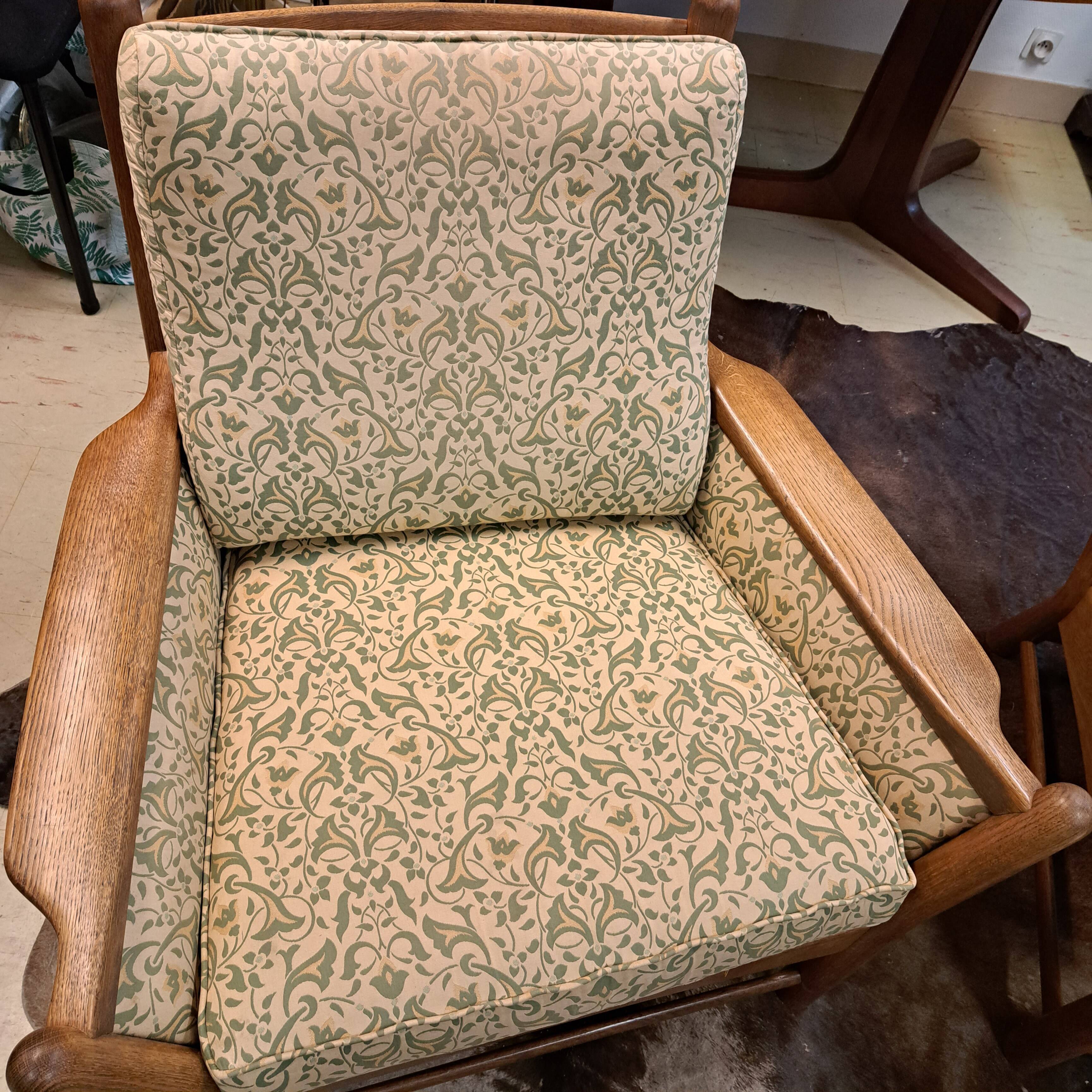 Scandinavian armchairs and ottomans