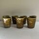 7 tasses Chavaillon de Sarreguemines olive
