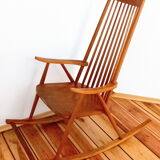 Rocking chair Holesov, Czechoslovakia 60s, Vintage, Retro