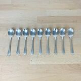 8 dessert spoons Christofle Spatours silver metal