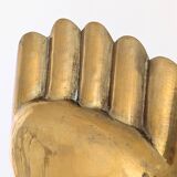 Brass tray in the shape of a foot from the 60s