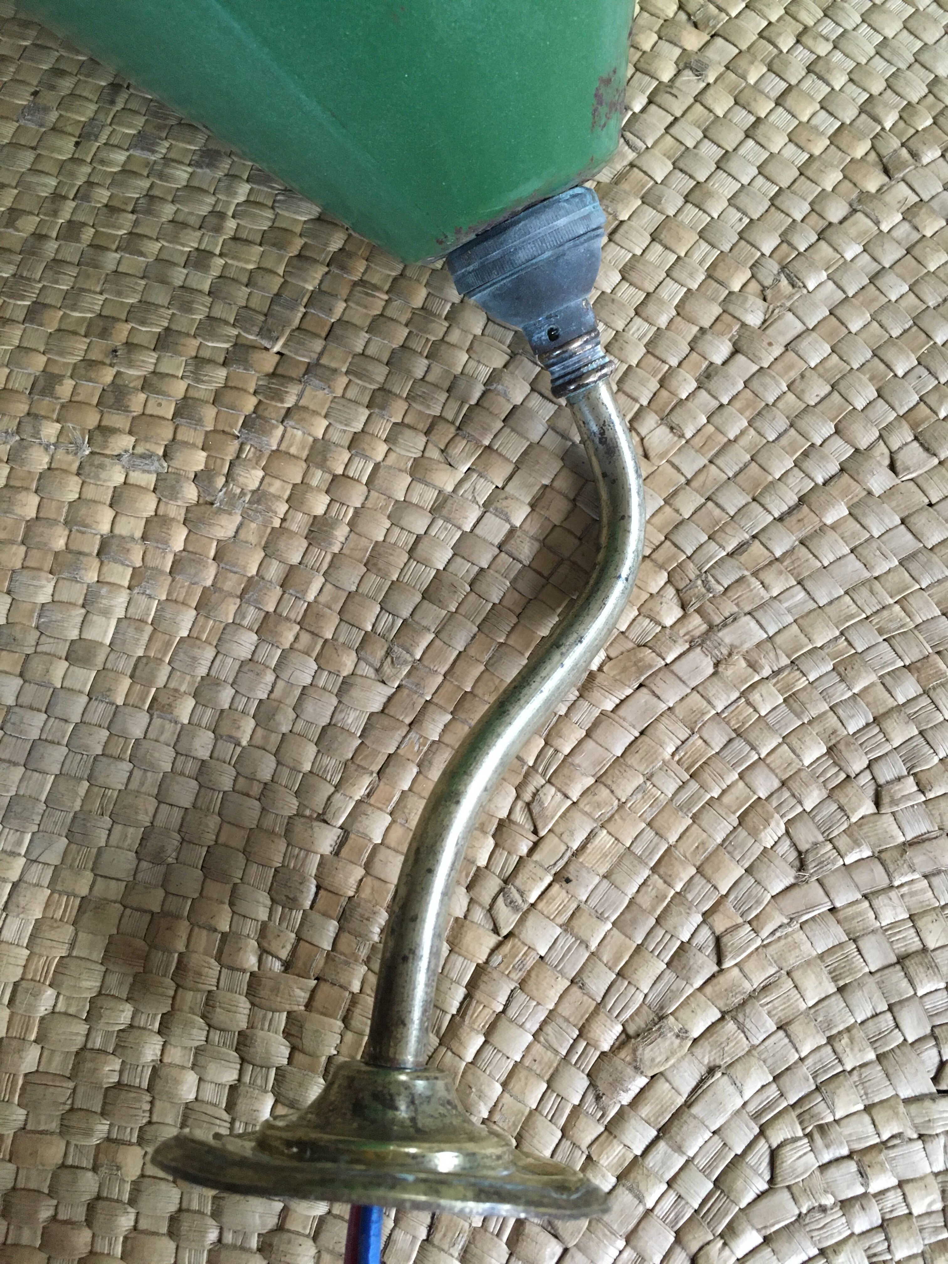 Enamelled sheet metal wall light