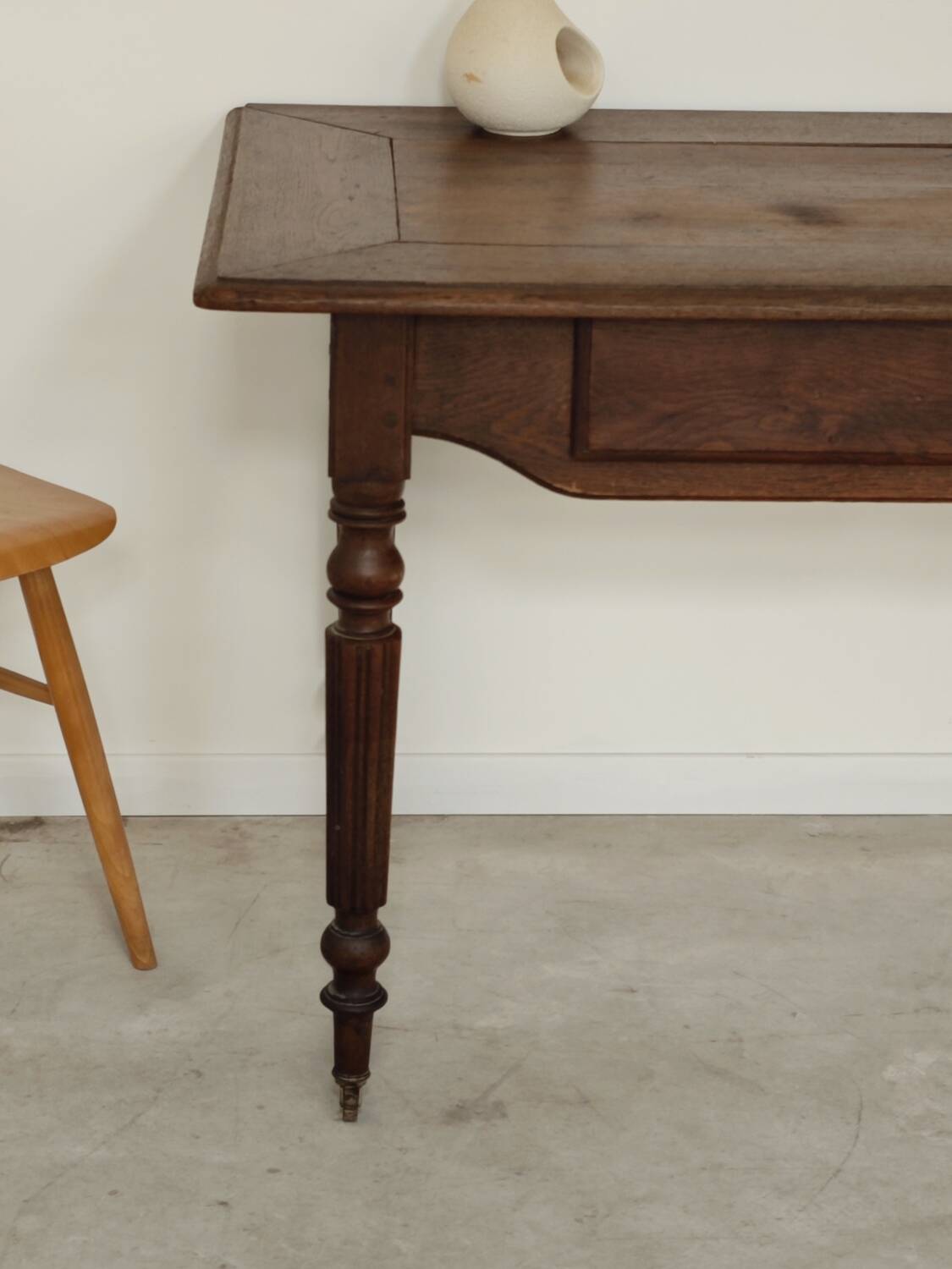 1940s farmhouse table in solid oak