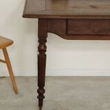 1940s farmhouse table in solid oak