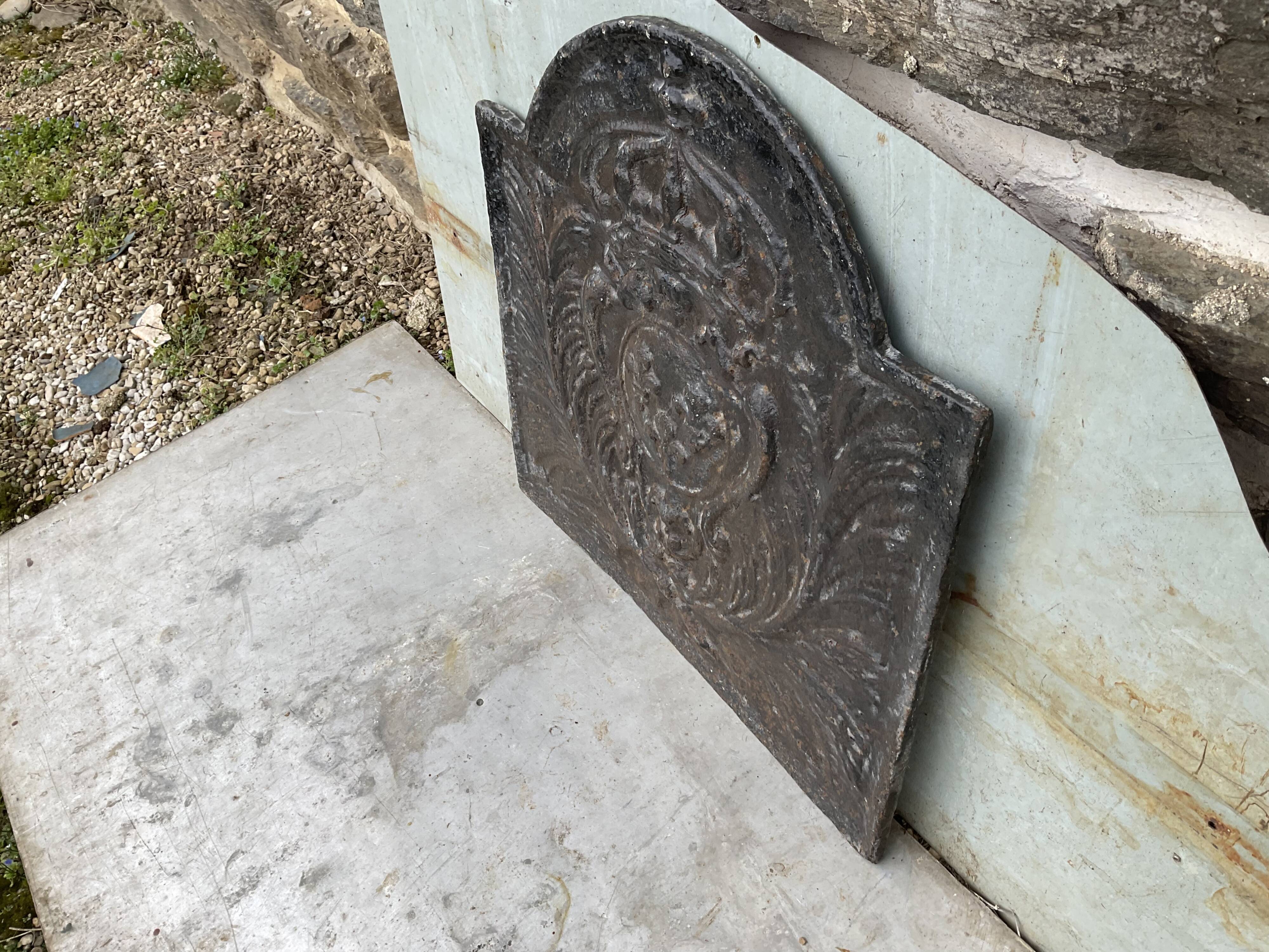 Fireplace plate