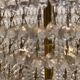 Extra Large Bronze Crystal Chandelier 1950’s