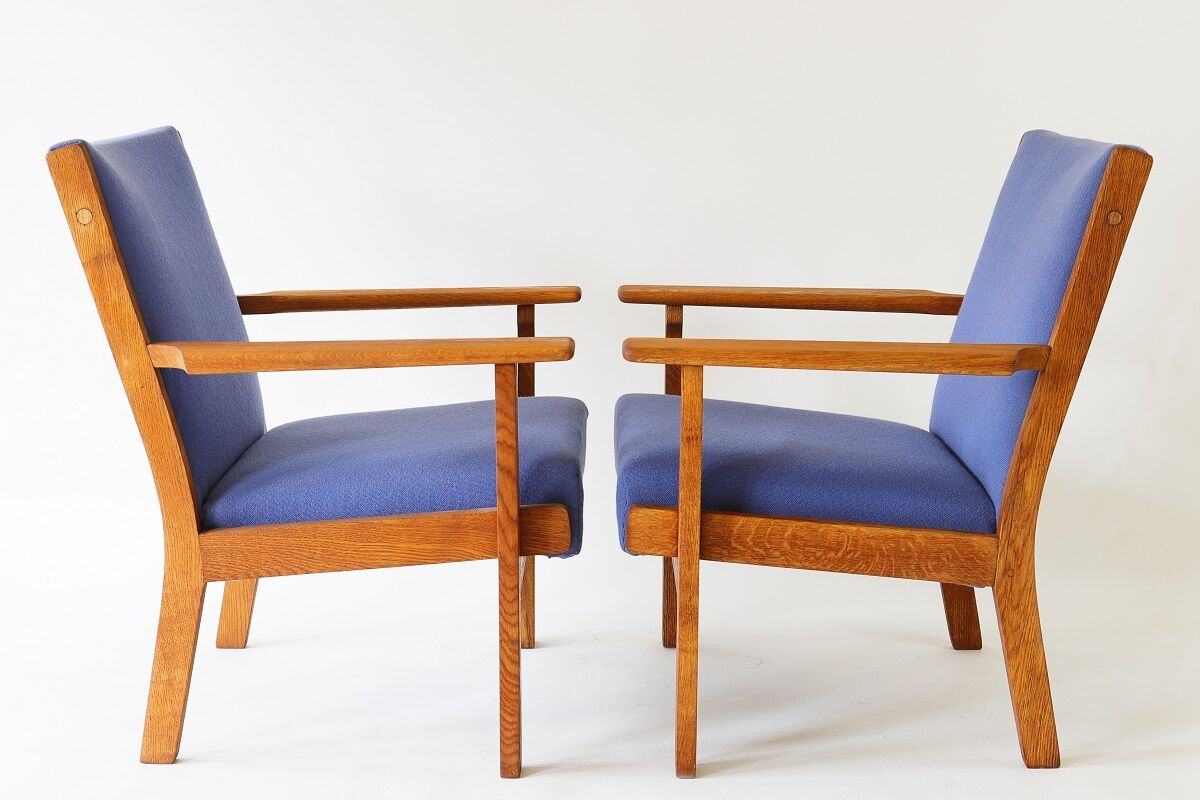 Club armchairs Hans. J. Wegner, Denmark, 1960s