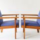 Club armchairs Hans. J. Wegner, Denmark, 1960s