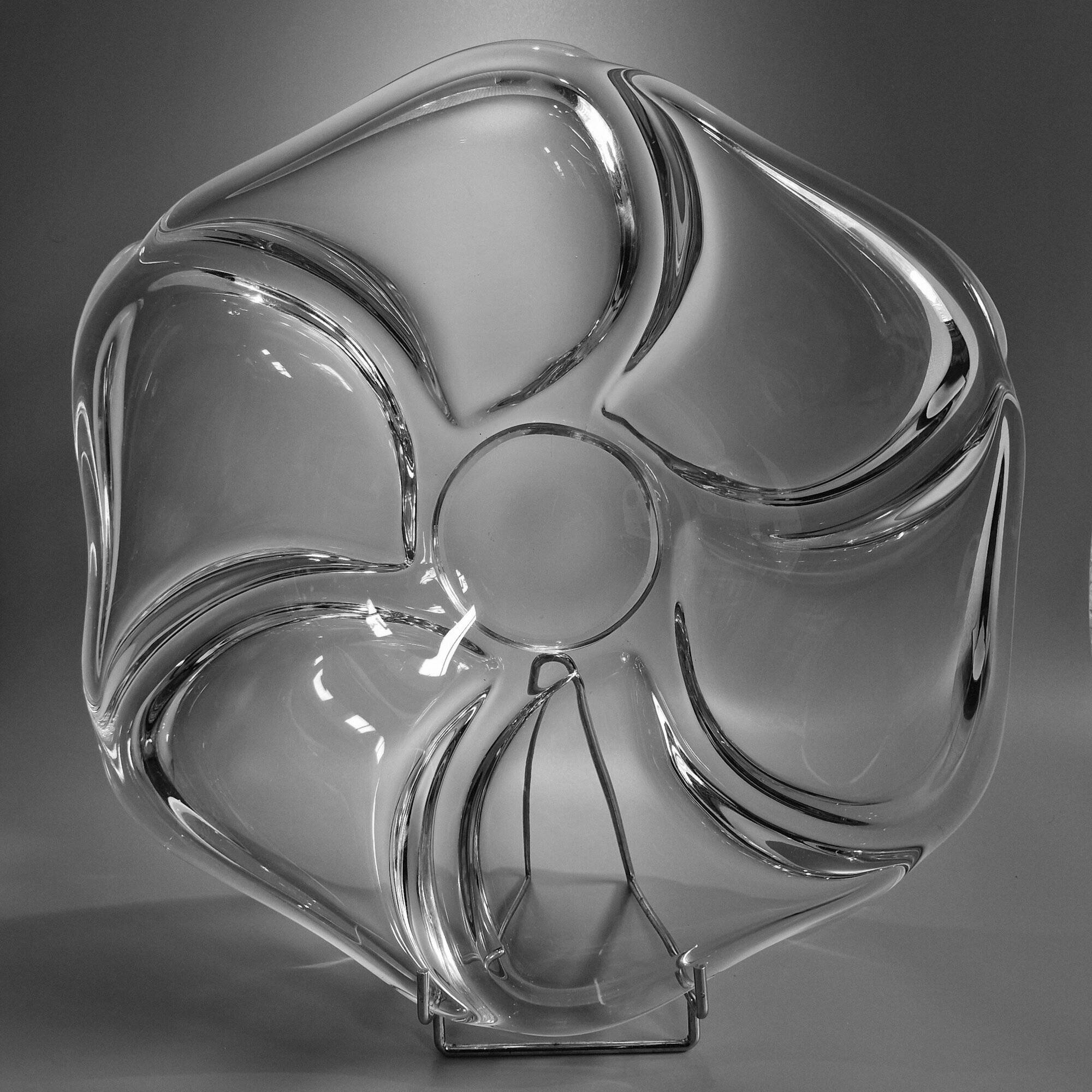 Large Vintage Cup • Crystal • Vannes-le-Châtel Workshops • 1970