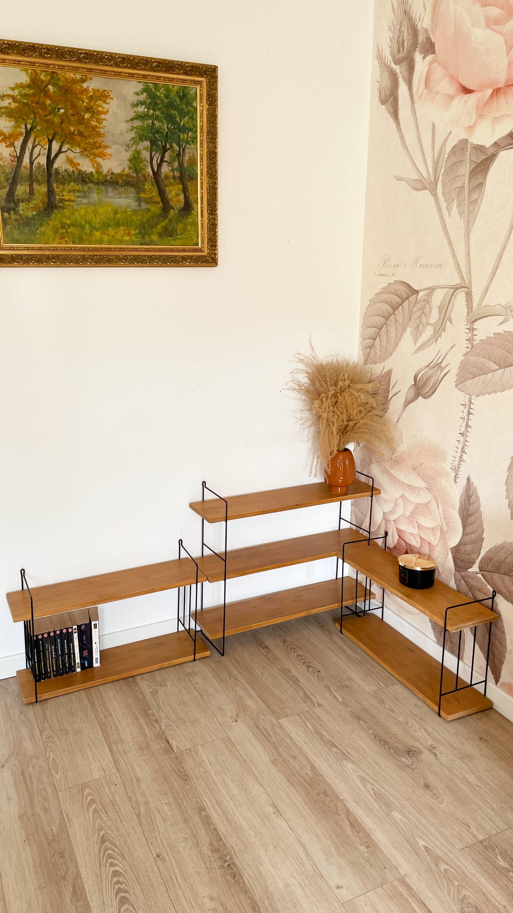 3 Wall Shelf Modules by WHB, Germany, 1960s - String Style