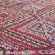 Vintage kilim carpet with diamond patterns 160x240cm