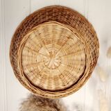 Corbeille osier vintage