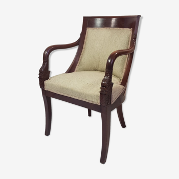 Fauteuil gondole empire acctoirs dauphin