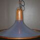 Temde Leuchten, 50's/60's and teak and brass hanging lamp