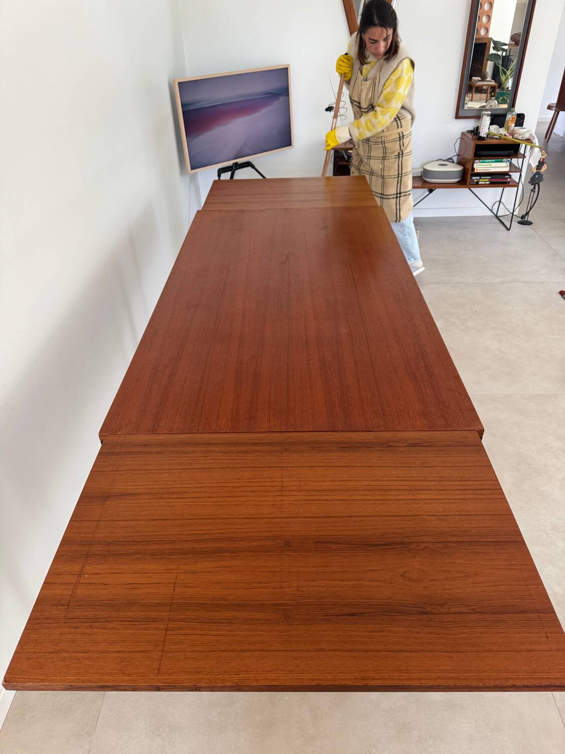 Table à manger vintage teck scandinave