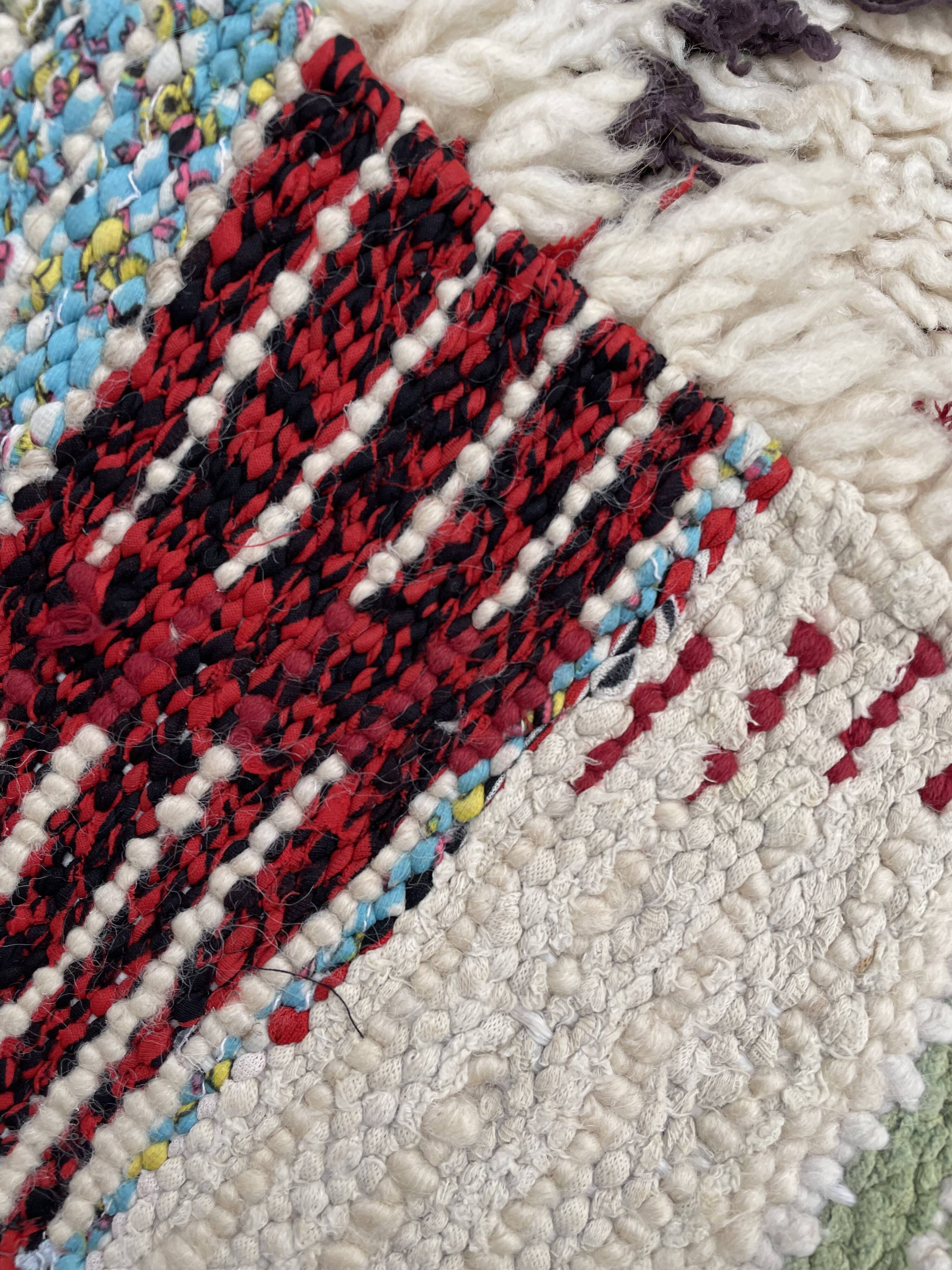 Berber rug Azilal wool 75x165 cm