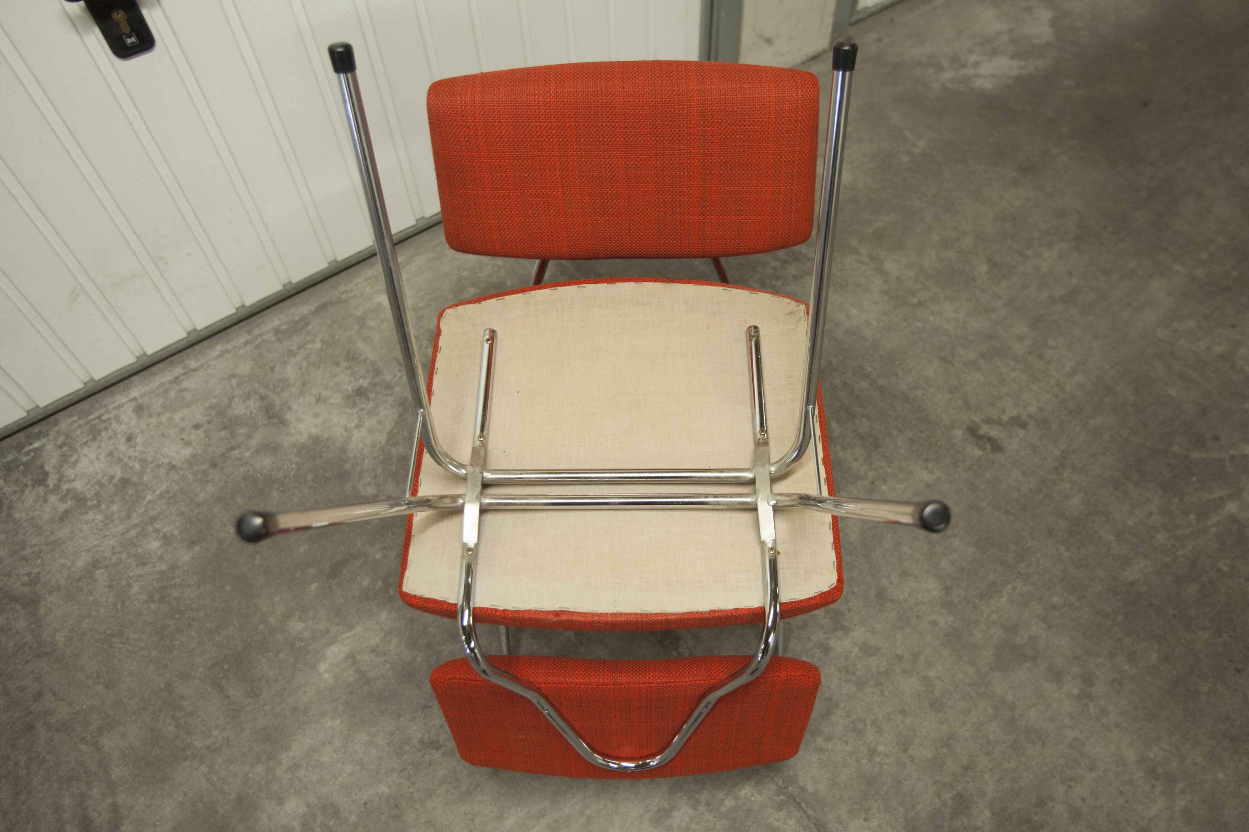 Pair of compass model chairs by Pierre Guariche for Les Huchers-Minvielle France 1955
