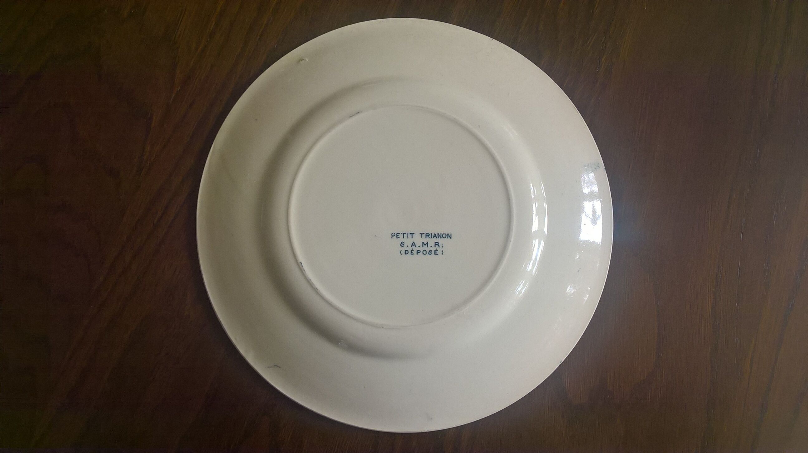2 flat plates Salins "Little Trianon"