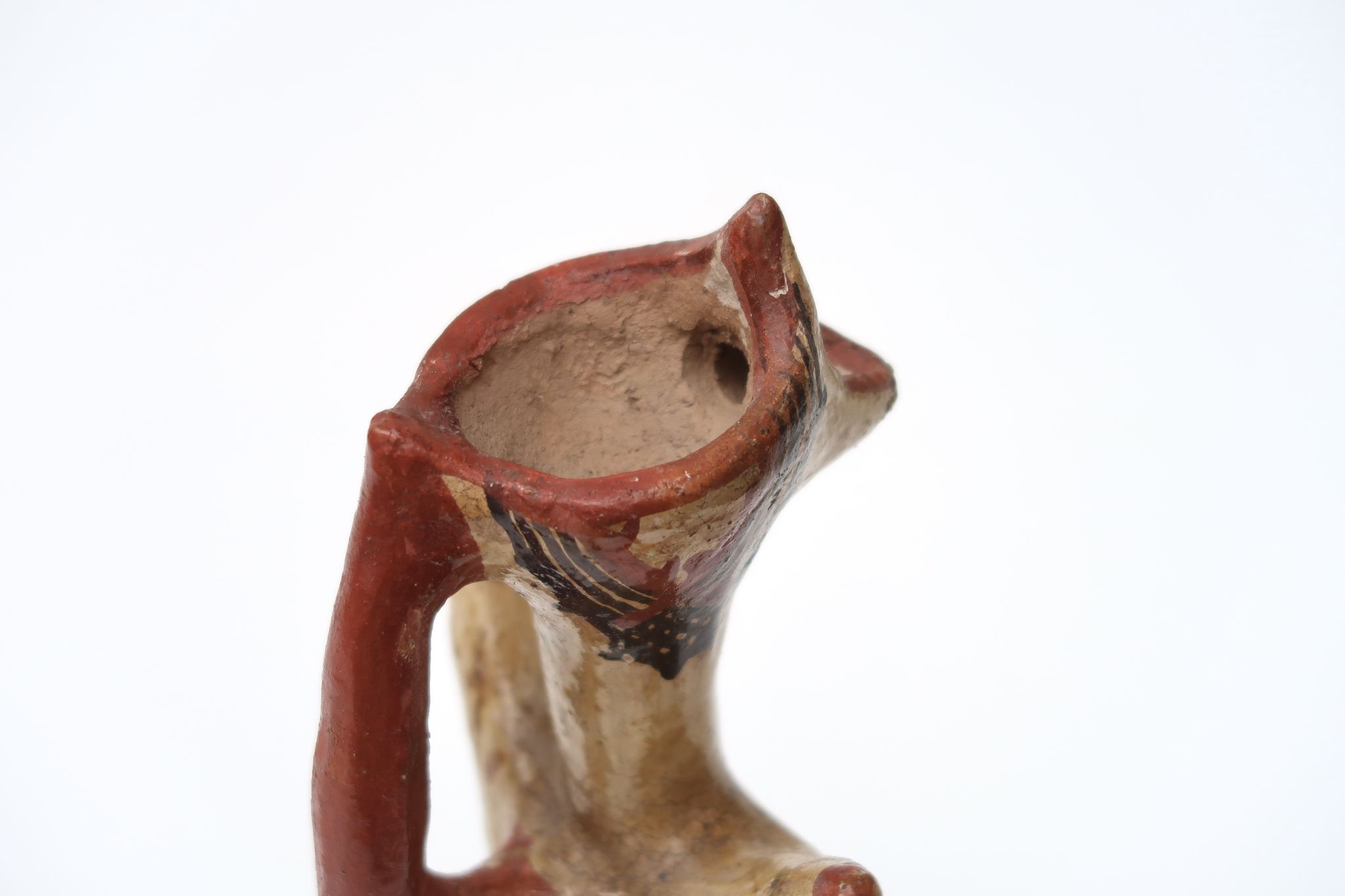 Berber Kabyle pottery with terracotta handle, 70s