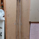 Pair of vintage wooden skis 206 cm color Blue