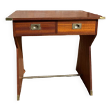 Bureau en bois (style bateau) finitions en metal