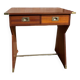 Wooden desk (boat style) with metal finishes