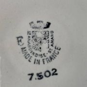 6 antique deep plates in earthenware from Saint-Amand (Nord)
