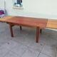Rectangular dining table in vintage teak