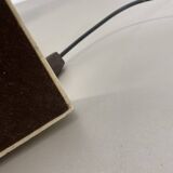 Modernist Travertine and Brass Table Light by Hillebrand Leuchten, Germany, 1980