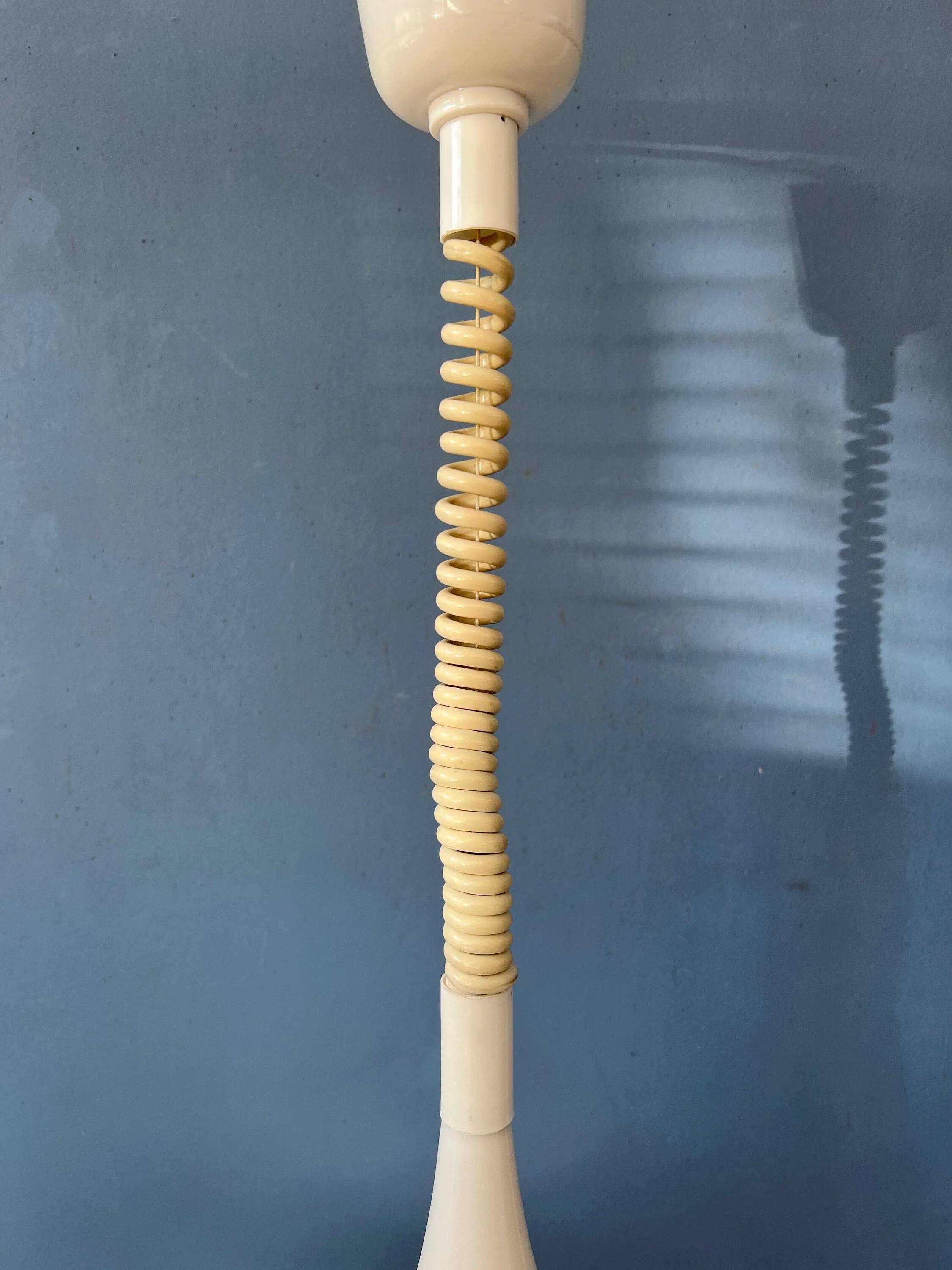 White Space Age Suspension "Witch Hat" Mid-Century