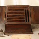 Antique table cabinet in solid mahogany XXth