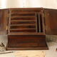 Antique table cabinet in solid mahogany XXth