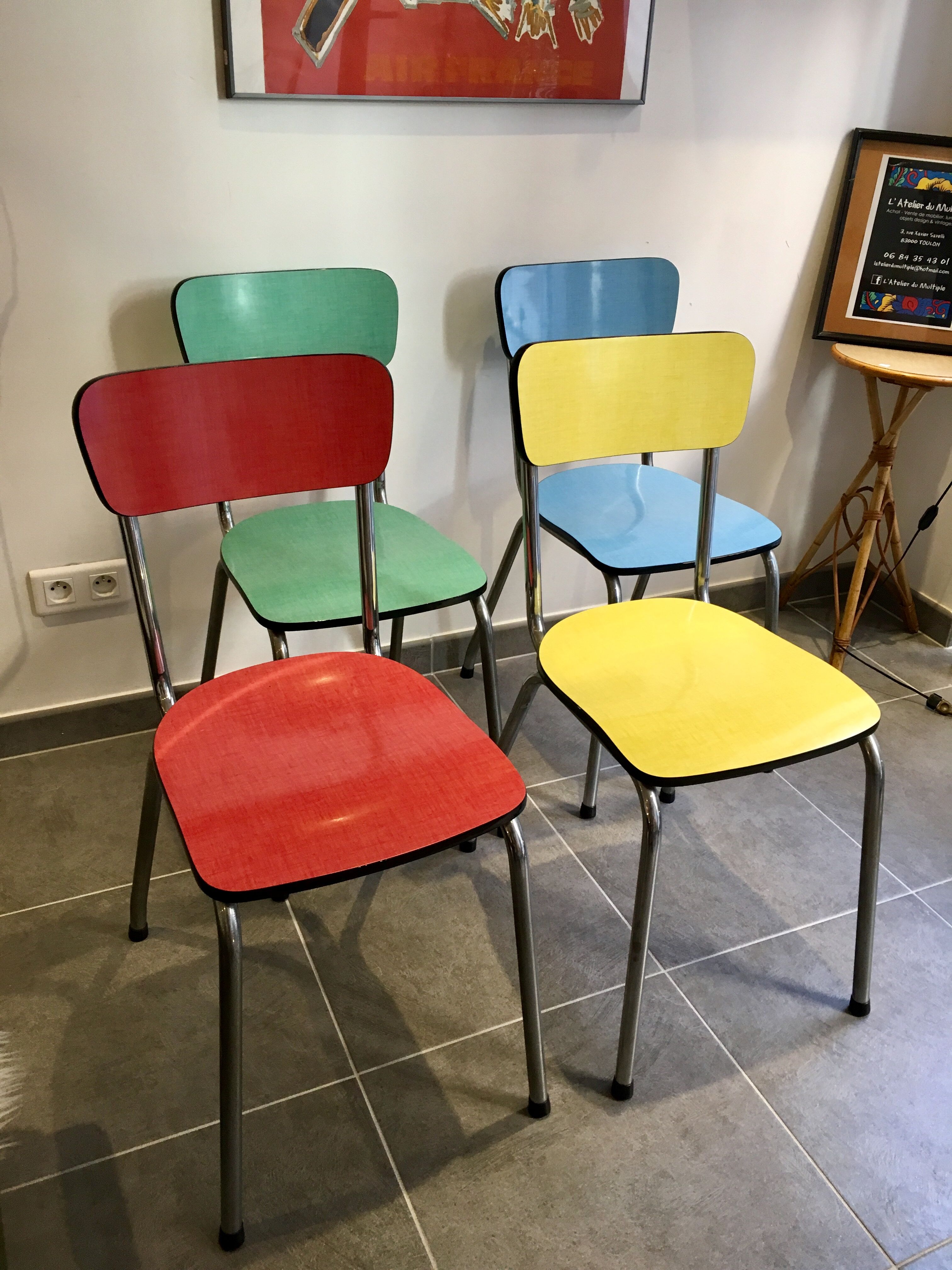 Vintage formica chairs