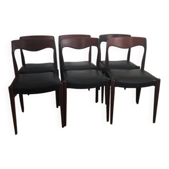 Series 6 vintage Scandinavian chairs