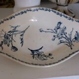 Ravier antique "Marguerite" Luneville faience XIXth